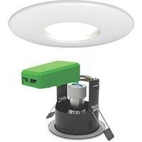 4lite Fixed Fire Rated LED Smart Downlights White 5W 440lm 6 Pack (224GR)