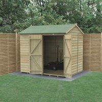 Forest Beckwood 7' 6" x 6' (Nominal) Reverse Apex Shiplap Timber Shed (224PW)