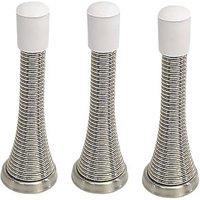Smith & Locke Cylinder Door Stops 24 x 79mm Satin Nickel 3 Pack (224PX)