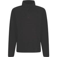 Regatta Micro Zip Neck Fleece Black Small 37.5" Chest (224XH)