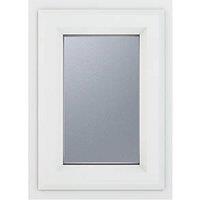 Crystal Top Opening Obscure Triple-Glazed Casement White uPVC Window 820mm x 820mm (225JM)