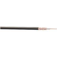 Time RG59 Black 1-Core Round Coaxial Cable 100m Drum (225JY)