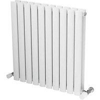 Ximax Fortuna 600mm x 584mm 2287BTU White Vertical Designer Radiator (226TR)