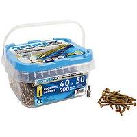 Optimaxx TX Countersunk Flooring Screws 4mm x 50mm 500 Pack (226TY)