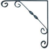 Essentials Ornamental Scroll Shelf Brackets Granite 250mm x 250mm 10 Pack (226VJ)