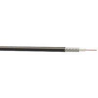 Time RG6 Black 1-Core Round Coaxial Cable 50m Drum (227JY)