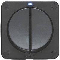 Knightsbridge IP66 20AX 2-Gang 2-Way Weatherproof Outdoor Switch with LED (227VF)