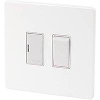 Varilight 13A Switched Fused Spur with Neon Ice White with White Inserts (22828)