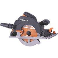 Evolution R185CCSX 1600W 185mm Electric Multi-Material Circular Saw & Track 220-240V (228FX)