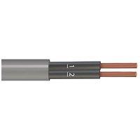 Time 2-Core YY Grey 1mm Unscreened Control Cable 1m Coil (228RF)