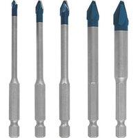 Bosch Expert HEX-9 Hard Ceramic Tile Drill Bit Set 5 Pack (228RR)