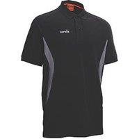 Scruffs Trade Tech Moisture Wicking Work Polo Black Small 38" Chest (228RT)