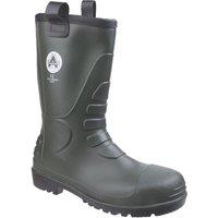 Amblers FS97 Size 10 Black Waterproof Steel Toe Cap Safety Dealer Boots (228XA)