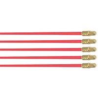 Super Rod CR-RX5 5mm Flexible Red Cable Rods 5m 5 Pieces (229PK)