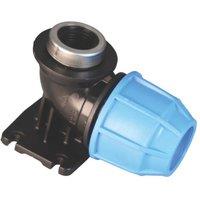 FloPlast MDPE Wall Plate Elbow 25mm x 1/2" (229VF)