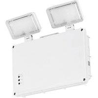 Aurora Non-Maintained Emergency LED Twin Standard Spot Bulkhead White 3W 400lm (230JK)