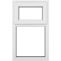 Crystal Top Opening Clear Triple-Glazed Casement White uPVC Window 610mm x 1040mm (232JM)