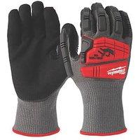 Milwaukee Impact Cut Level 5 Gloves Grey/Red Medium (233GC)