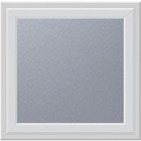 Crystal Top Opening Obscure Double-Glazed Casement White uPVC Window 820mm x 820mm (233VH)