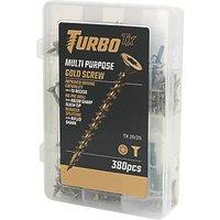 Turbo TX TX Double-Countersunk Multi-Purpose Screw Handy Pack 380 Pieces (233VV)