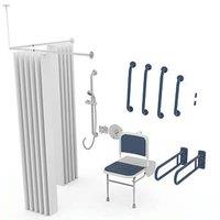 Nymas Doc M Concealed Valve Shower Pack Dark Blue 17 Piece Set (234GX)