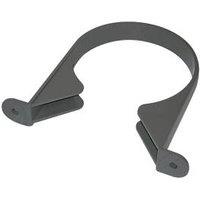 FloPlast Soil Pipe Clips Anthracite Grey 110mm 5 Pack (234KJ)