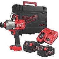 Milwaukee M18 ONEFHIWH716 FUEL 18V 2 x 5.0Ah Li-Ion RedLithium Brushless Cordless One-Key Impact Wrench (235GE)