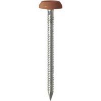 Timco Polymer-Headed Nails Clay Brown Head A4 Stainless Steel Shank 3.2mm x 50mm 100 Pack (235KF)