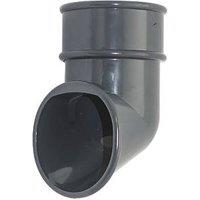 FloPlast Round Downpipe Shoe Anthracite Grey 68mm (236KJ)