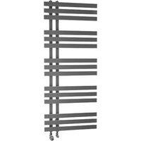 Towelrads 1200mm x 500mm 1697BTU Anthracite Flat Designer Towel Radiator (236RY)