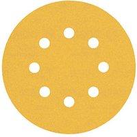 Bosch Expert C470 240 Grit 8-Hole Punched Wood Machine Sanding Discs 125mm 5 Pack (236VV)