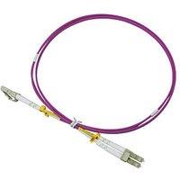 Labgear Duplex Multi Mode Purple LC- LC OM4 LSZH Fibre Optic Cable 1m (238KM)