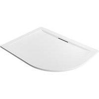 Mira Flight Level Offset Quadrant Shower Tray Left-Handed White 1200mm x 900mm x 25mm (238PJ)