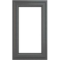 Crystal Left-Hand Opening Clear Double-Glazed Casement Anthracite on White uPVC Window 610mm x 1040mm (239JP)