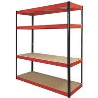 RB Boss 4-Tier Metal Garage Shelving Unit 900mm x 300mm x 1800mm (2403G)