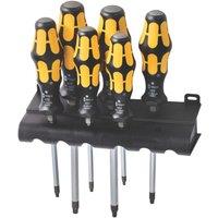 Wera 977/6 Kraftform Rack TX Chisel Screwdriver Set 6 Pcs (240HF)