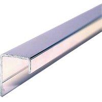 Multipanel Type C End Cap Polished Aluminium 2450mm x 11mm (240JE)