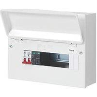 MK Sentry 12-Module 12-Way Part-Populated High Integrity Main Switch Consumer Unit with SPD (240VF)