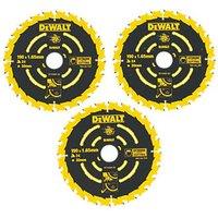 DeWalt Wood Extreme Circular Saw Blades 190mm x 30mm 24T 3 Pack (24169)