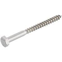 Easydrive Hex Bolt Thread Cutting Coach Screws 8mm x 100mm 10 Pack (2417T)
