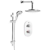 Bristan Aspen Rear-Fed Concealed Chrome Thermostatic Mixer Shower (241JX)