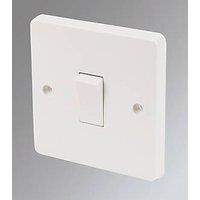 Crabtree Capital 10AX 1-Gang 2-Way Light Switch White (24275)
