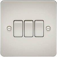 Knightsbridge 10AX 3-Gang 2-Way Light Switch Pearl (242TY)