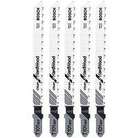 Bosch T101BRF Wood Jigsaw Blades 100mm 5 Pack (24387)
