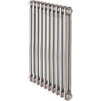 Acova 600mm x 1226mm 4019BTU Raw Metal Horizontal 2 Column Radiator (2447P)
