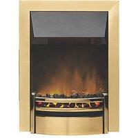 Dimplex Kansas Brass Switch Control Inset Electric Fire 463mm x 160mm x 615mm (2459F)