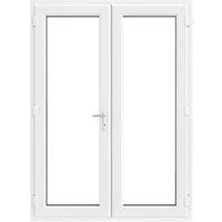 Crystal White Triple-Glazed uPVC French Door Set 2090mm x 1590mm (245JM)