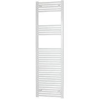 Flomasta 1800mm x 500mm 2675BTU White Curved Towel Radiator (245RV)