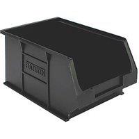 Barton TC3 Semi-Open-Fronted Recycled Storage Containers 4.6Ltr Black 10 Pack (245VH)