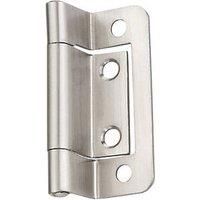 Smith & Locke Satin Nickel Double Cranked Hinges 50mm x 64.6mm 2 Pack (246PY)